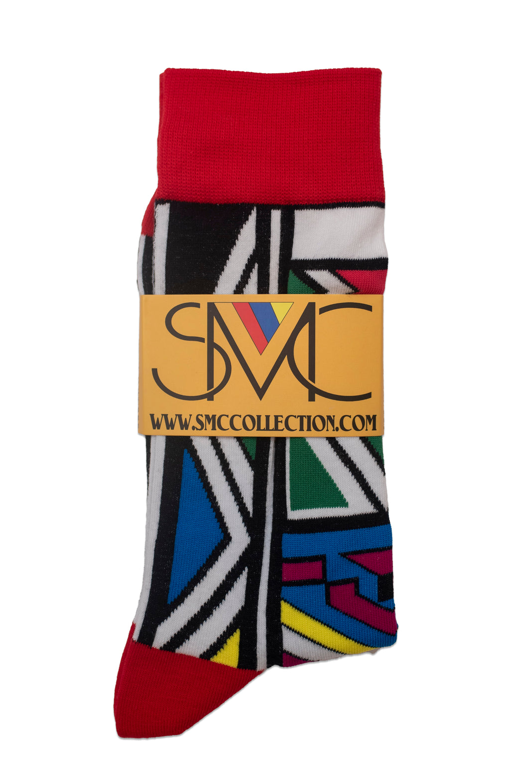 Bold Red and White Ndebele Fusion