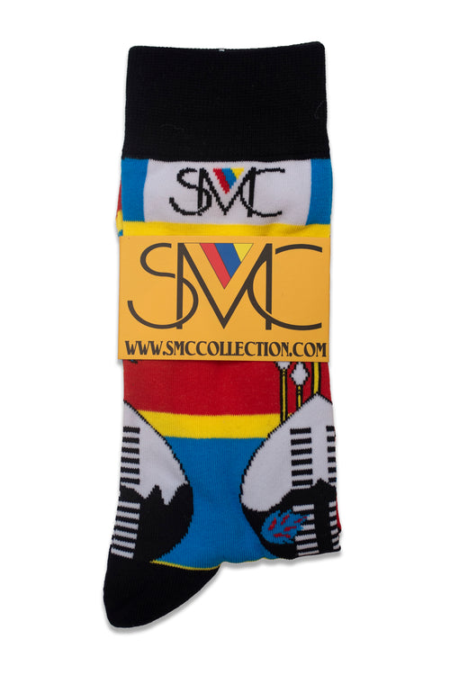 Royal Swazi Sole: Authentic Swati Print Socks